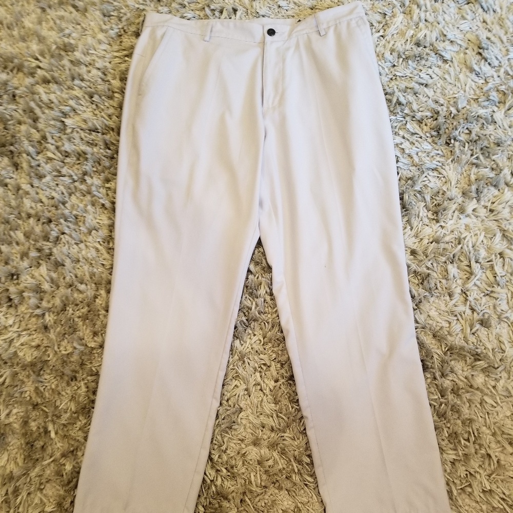 Mens Adidas Golf Pants Light Gray